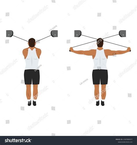 2 Cable Rear Delt Flies Stock Vectors, Images & Vector Art | Shutterstock