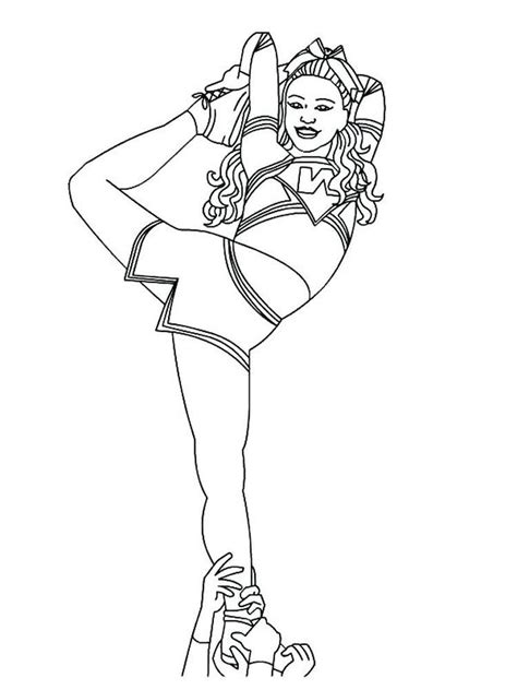 cheer coloring pictures