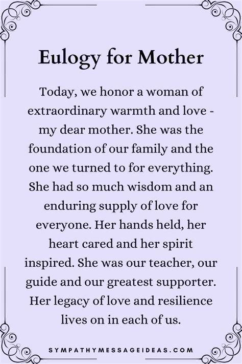 15+ Short Eulogy Examples for Loved Ones (Friends, Family, Colleagues ...