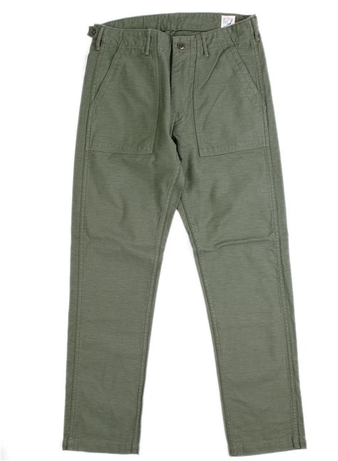 Men's Orslow Slim Fit Fatigue Pants Green | Garmentory