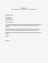 Image result for HR Rejection Letter Sample
