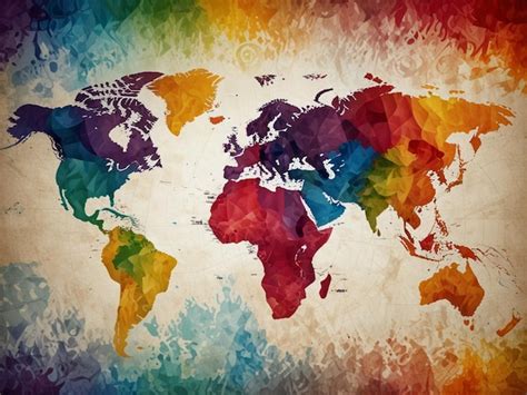 Colored World Map with Names 的图像结果