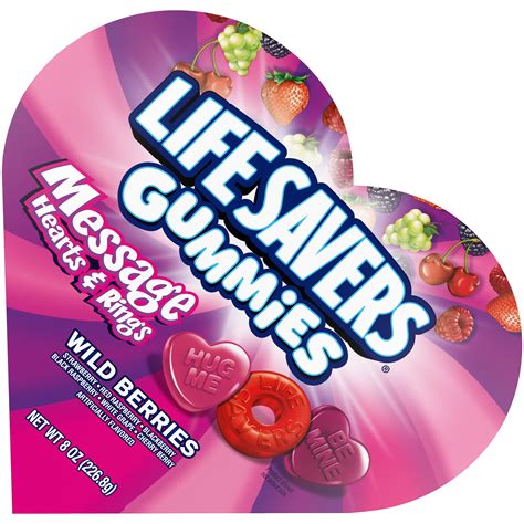Life Savers Gummies Valentine's Day Candy Heart Box - 8oz - Walmart.com