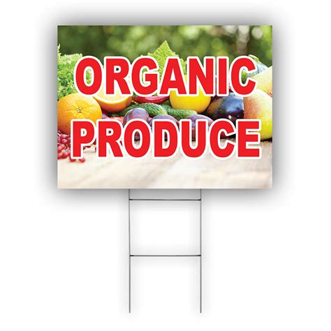 Organic Produce Sign 的图像结果