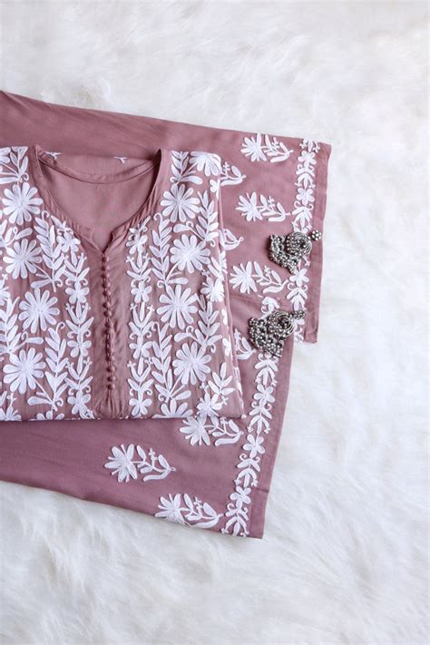 Stitched Kurta Sets – Noor Chikankari
