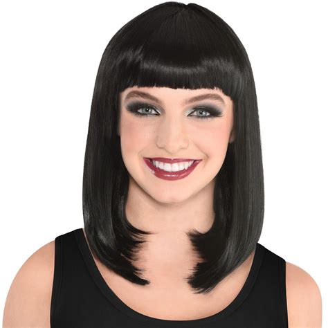Short bob black wig online