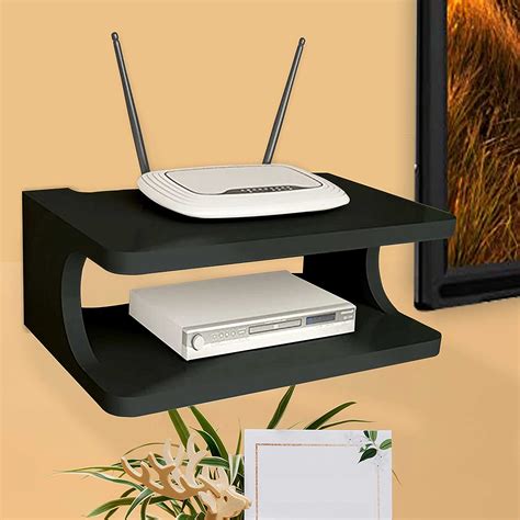 Acco Decco Set Top Box Holder WiFi Router Stand Wall Mounted Shelf ...