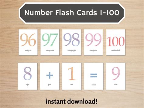 Numbers Flash Cards 的图像结果