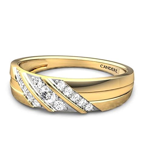 Buy Candere by Kalyan Jewellers 18KT Yellow Gold and Diamond Ring for ...