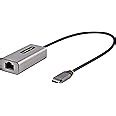 USB-C to Ethernet Adapter, 10/100/1000 Mbps, Gigabit Network Adapter ...