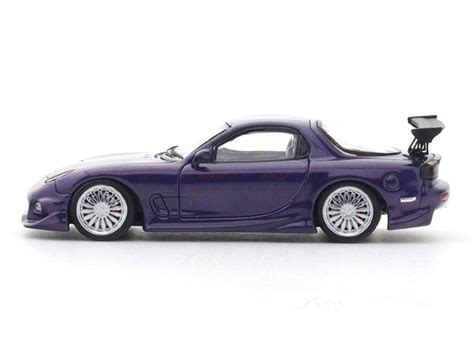 Mazda RX-7 purple 1:64 Mortal diecast scale model car miniature | Scale ...