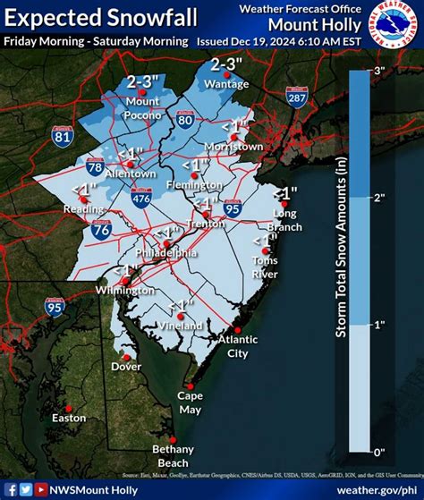 1 To 3 Inches Of Snow Expected This Weekend In Parts Of NJ, PA: Here's Your Forecast | Sussex ...