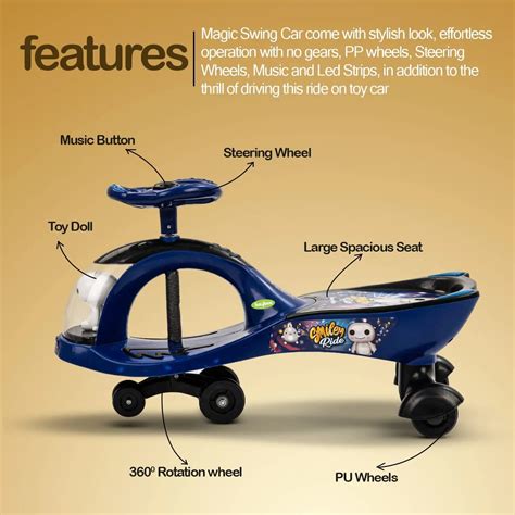 BAYBEE Magic Swing Car Toy | Shop Swing Cars & Rideons – Baybee India