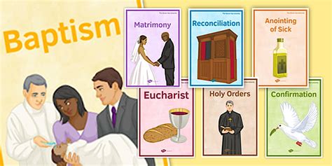 Seven Sacraments Display Posters (teacher made) - Twinkl