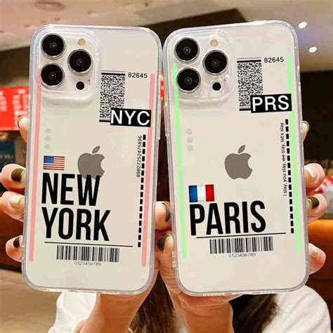 Cities Travel Ticket Boarding Pass Custom Slim Soft Cases – ATCASA