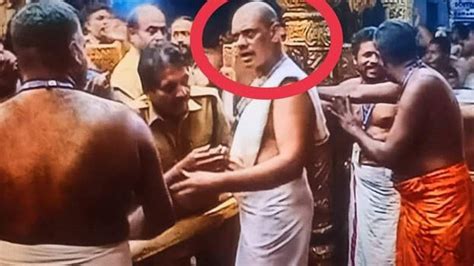 Left union leader of devaswom seen pushing and pulling pilgrims ...