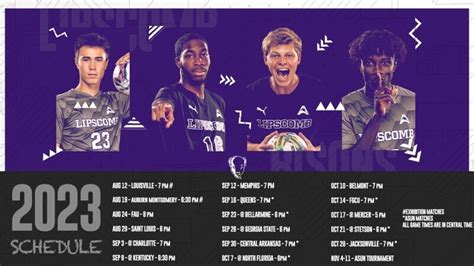 Lipscomb Men's Soccer Announces 2023 Schedule - Sumner County Source