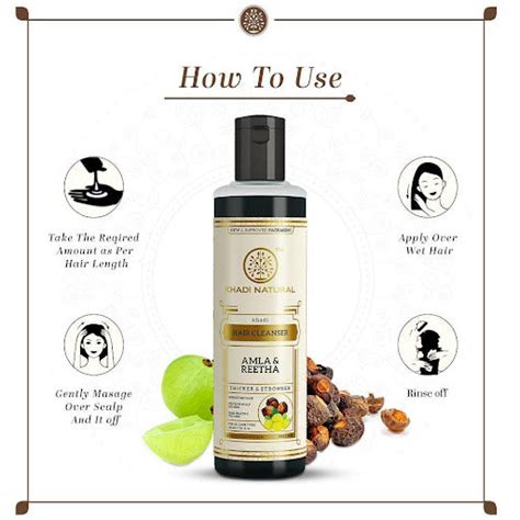 Khadi Natural Herbal Amla & Reetha Hair Cleanser 210ml — BasicBrowns