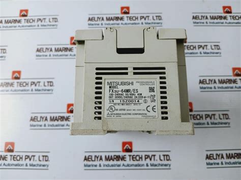 Mitsubishi Electric Melsec Fx3U-64Mr/Es Programmable Controller 100-24 ...