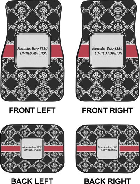 Custom Monogrammed Damask Car Floor Mats (Personalized) | YouCustomizeIt