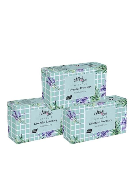 Get Lavender Rosemary Anti - Blemish Soap - Pack of 3 (75gm each) at ...