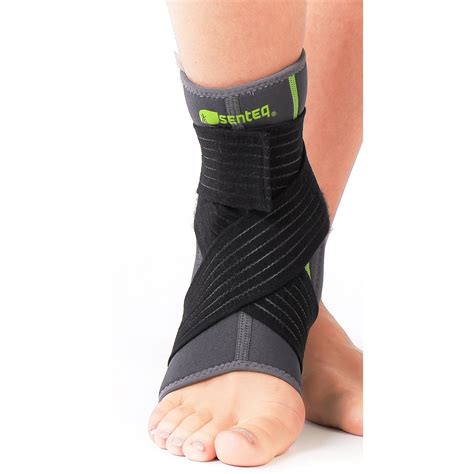 SENTEQ Gel Ankle Brace with Strap - Medical Grade & FDA Approved