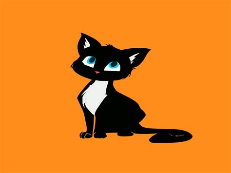 Animated Black Cat Gif