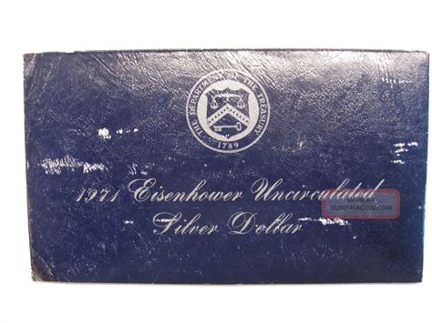 1971 Eisenhower Uncirculated Silver Dollar " Blue Ike