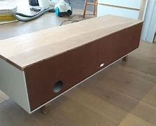 Image result for Meuble Blanc Laque Pied Bois