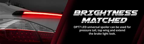 AUTO SNAP Universal Car Rear Trunk Dicky Spoiler Third Brake Light Turn ...