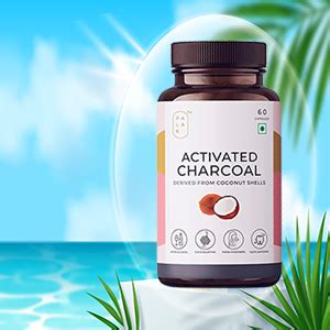 Palak Notes Activated charcoal pack of 60 capsules | Alcohol detox your ...