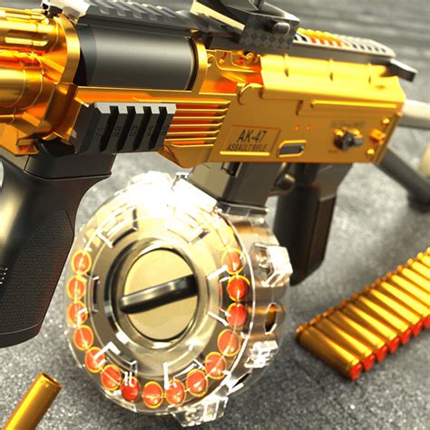 Electric Realistic Nerf Full Automatic Rifle Gun AK-74U