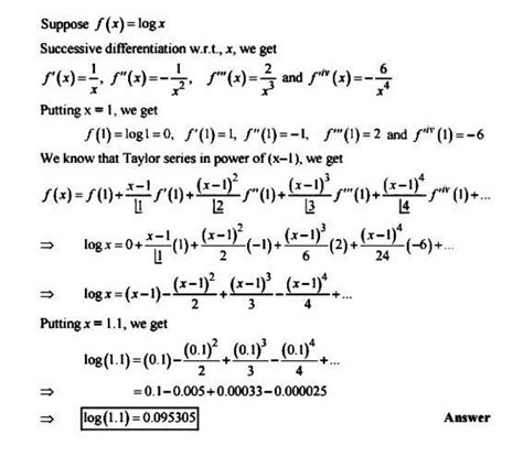 Q.4. Expand log x in the power of (x-1) and hence evaluateExpand close ...