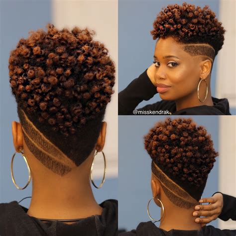 Dope cut on Kendra Kenshay | Natural hair cuts, Short natural hair ...