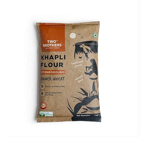 Two Brothers Organic Farms - Khapli Wheat Flour (1kg) | Low-Gluten ...