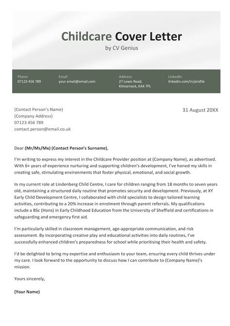 Cover Letter Child How To Write A Cover Letter (With Tips & Examples)