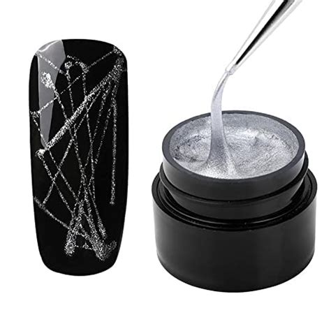Buy D.B.Z. ® Silver Spider Gel Polish Kit Nail Spider Gel Paint For ...