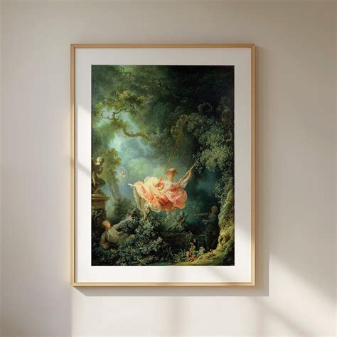 Fragonard's the Swing Art Print - Rococo Masterpiece, 18th Century ...