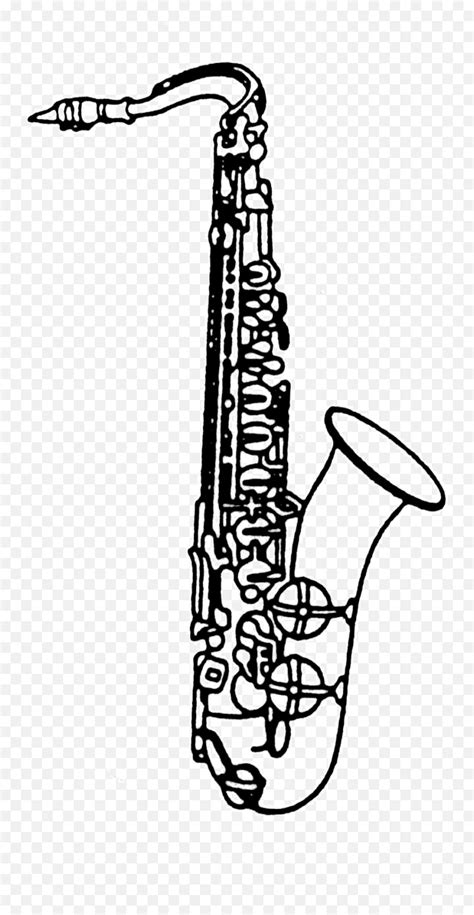 Saxophone Clipart Black And White - Clip Art Library Alto Sax Clip Art ...