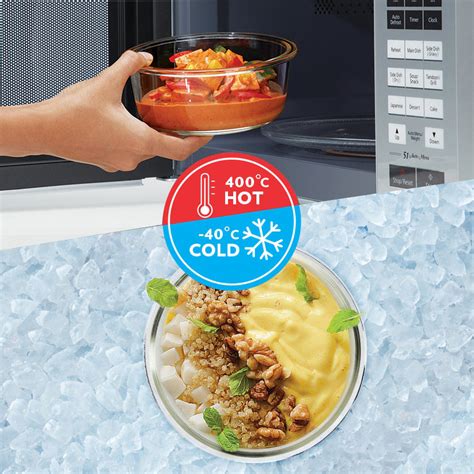 Buy Ace Green Glass Lunch Box, Round x 3 (Tall) at Best Price Online in ...