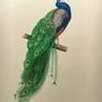 Peacock Handmade Miniature Artwork on Paper Painting by Babulal Marotia ...