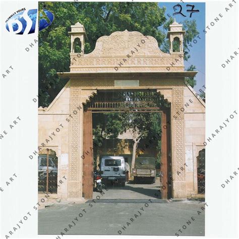 Stone gates: Marble stone entrance gates online manufacturer ...