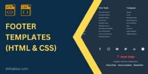 Image result for HTML5 Footer Examples