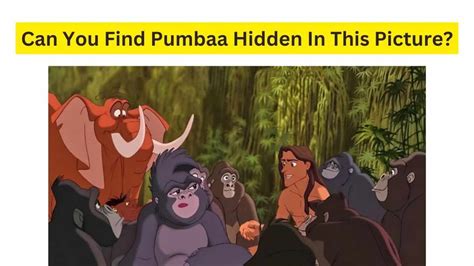 Brain Teaser For IQ Test: What’s Pumba From Simba doing here among ...