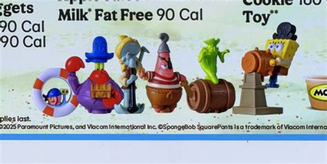 Burger King SpongeBob menu + King Jr. Meal SpongeBob toys