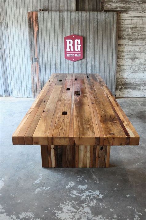 Image result for Making a Rustic Conference Table