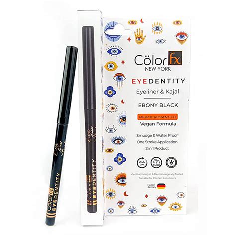 Buy Color FX Eyedentity Ebony Black Kajal and Eyeliner 153, 1 Count ...