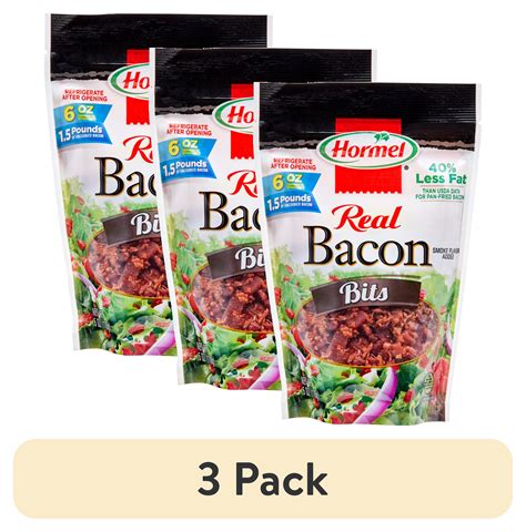 (3 pack) HORMEL Real Bacon Bits Topping, Salad Topping, 25 Calories per ...