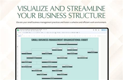 Small Business Management Organizational Chart Template in Excel, Google Sheets - Download ...