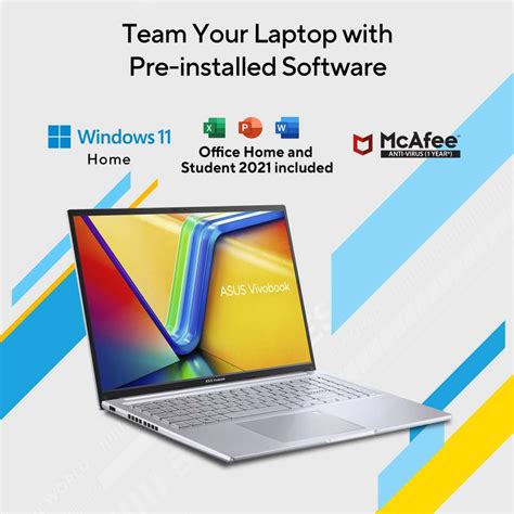 ASUS Vivobook 16 (2025) with Office 2024 + M365 Basic* Intel Core i5 ...